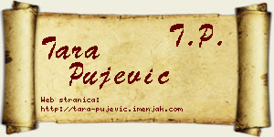 Tara Pujević vizit kartica